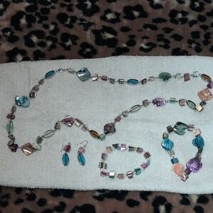 Colorful Beaded Jewelry Set